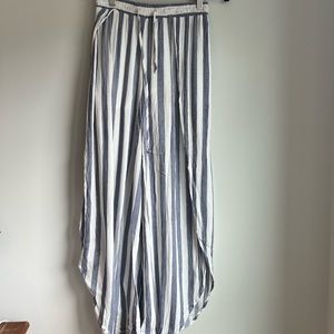 Striped linen pants